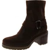 Dolce Vita Womens Suede Round Toe Booties In Animal Print