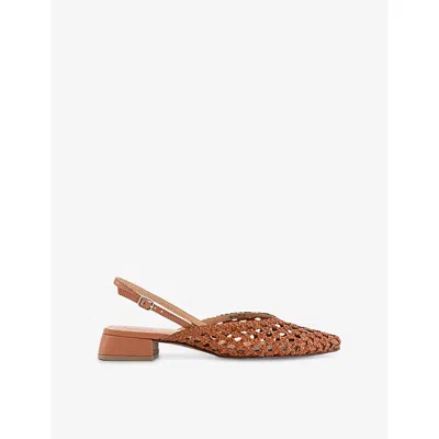 Dolce Vita Womens Birdie Slingback Leather Sandals Tan Eur 39 / 6 Uk