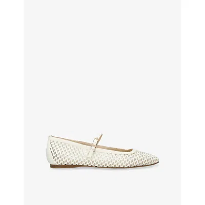 Dolce Vita Womens White Reyes Woven Ballet Flats Eur 41 / 8 Uk