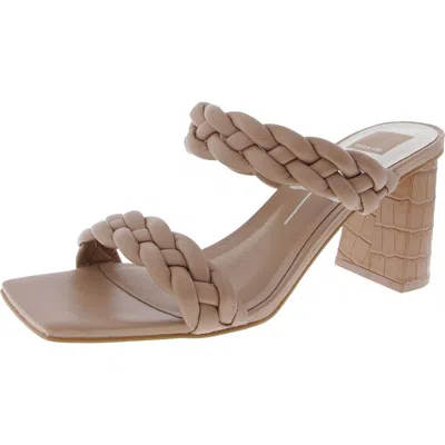 Dolce Vita Womens Woven Faux Leather Block Heel In Multi