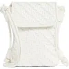 Dolce Vita Woven Crossbody Bag In White