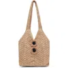 Dolce Vita Woven Shoulder Bag In Brown
