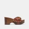 Dolce Vita Yalah Heels Brown Leather In Brown