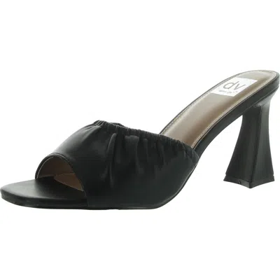 Dolce Vita Yanda Womens Slip On Open Toe Slide Sandals In Black
