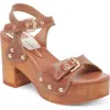 Dolce Vita Yandy Ankle Strap Platform Sandal In Brown