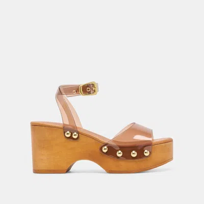 Dolce Vita Yasmon Wedges In Whiskey Vinyl Size 10 By  In Brown