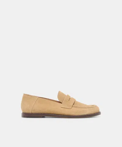 Dolce Vita Yasmyn Loafers In Cashew Suede Size 5 By
