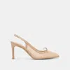 Dolce Vita Yela Mesh Slingback Heels In Gold