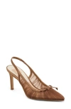 Dolce Vita Yela Slingback Pointed Toe Pump In Brown