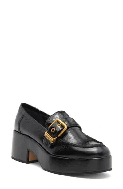 Dolce Vita Yonder Platform Loafer In Midnight Crinkle