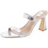 Dolce Vita Yorke Womens Faux Leather Metallic Heels In Silver