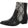 Dolce Vita Zada Womens Strech Block Heel Ankle Boots In Multi
