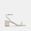 Dolce Vita Zalima Wide Heels Vanilla Pearls In White