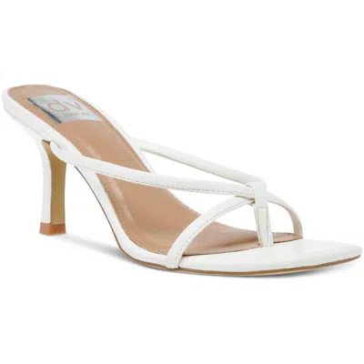 Dolce Vita Zanna Womens Faux Leather Slip On Slide Sandals