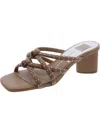 Dolce Vita Womens Faux Leather Slip On Mule Sandals In Multi