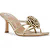Dolce Vita Zelly Womens Strappy Manmade Slide In Gold