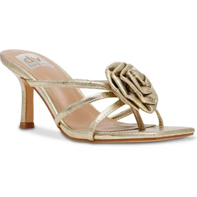 Dolce Vita Zelly Womens Strappy Manmade Slide In Gold