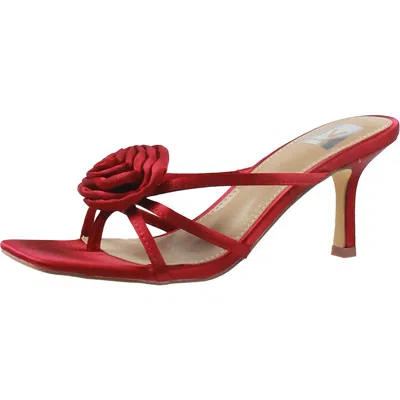 Dolce Vita Zelly Womens Strappy Manmade Slide In Red