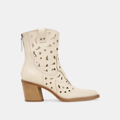 Dolce Vita Zenobi Booties Off White Leather