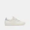 Dolce Vita Zina Foam 360 Sneakers White Silver Recycled Leather In Multi