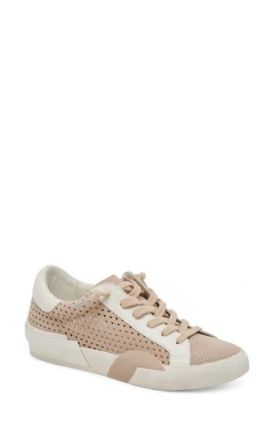 Dolce Vita Zina Perforated 360 Slip-on Sneaker In Dune Multi Suede