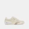 Dolce Vita Zina Plush Sneakers Off White Woven In White