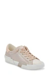 Dolce Vita Zina Sneaker In Apricot Metallic Leather