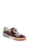 Dolce Vita Zina Sneaker In Burgundy Crinkle