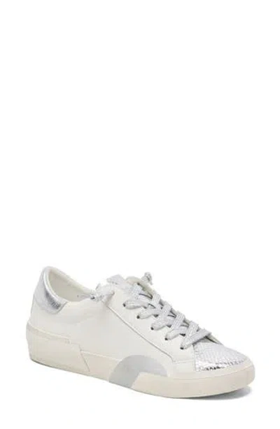 Dolce Vita Zina Sneaker In White Silver