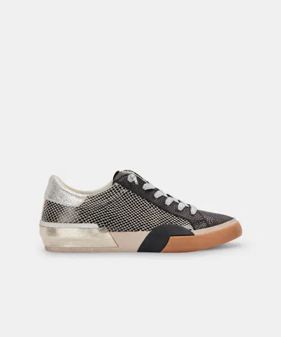 Dolce Vita Zina Sneakers Mercury Leather In Gray