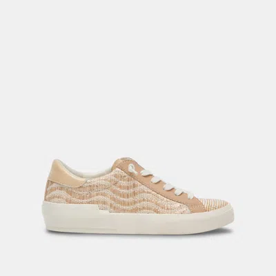 Dolce Vita Zina Sneakers Wheat Raffia In Brown