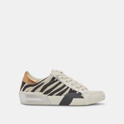 Dolce Vita Zina Sneakers Zebra Fabric In Multi