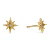 Dolcetto Designs Women's Fides Star Stud Earrings - Recycled Gold & Lab Grown Diamonds