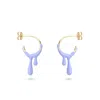 Dolcetto Designs Women's Gold / Pink / Purple Gelato Lavender Hoop - Gold