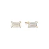 Dolcetto Designs Women's Lab Grown Diamond Baguette Studs - 0.30ctw Recycled 9k Gold In Gold