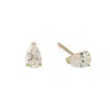 Dolcetto Designs Women's Lab Grown Diamond Pear Studs - 0.30ctw Recycled 9k Gold In Gold