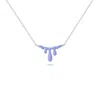 Dolcetto Designs Women's Pink / Purple / Silver Gelato Lavender Necklace - Silver