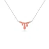 Dolcetto Designs Women's Silver / Yellow / Orange Gelato Tangerine Necklace - Silver