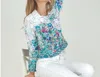 Dolcezza Dimension 44 Jacket In White Multi In White