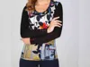 Dolcezza Double Oo Top In Black In Black