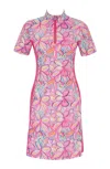 Dolcezza Floral Sport Dress In Pink