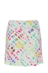 DOLCEZZA GOLF SKORT IN WHITE/PINK/GREEN