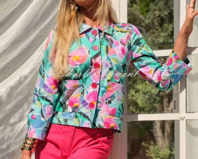 Dolcezza Knit Jacket In Pure Joy In Multi