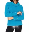 Dolcezza Knit Pullover Sweater In Teal In Blue