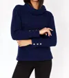 Dolcezza Knit Pullover Top In Navy In Blue