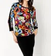 Dolcezza Long Blouse "pour Toi Minnie De Mickey" In Multicolor