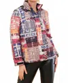 Dolcezza Marcus Akerman Print Removable Lining Hooded Coat In Multi In Multi