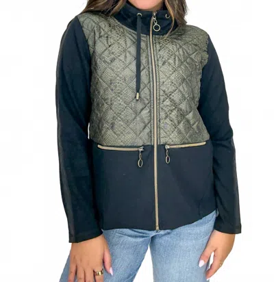 Dolcezza Marla Knit Jacket In Green