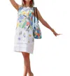 Dolcezza New Bouquet Coming Soon Linen Dress In White In White