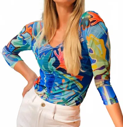 Dolcezza Palmetto Blouse In Mutlicolor In Multi